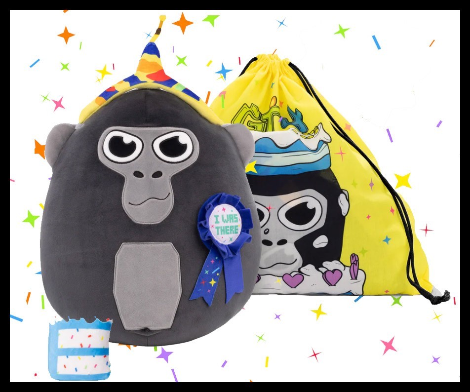 Official Makeship Gorilla Tag Monke Birthday Plush Doughboi Stuffed Plushie Code