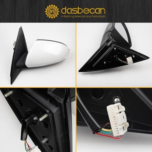 Driver Side Mirror Compatible With 2016 2017 2018 Kia Optima Left White