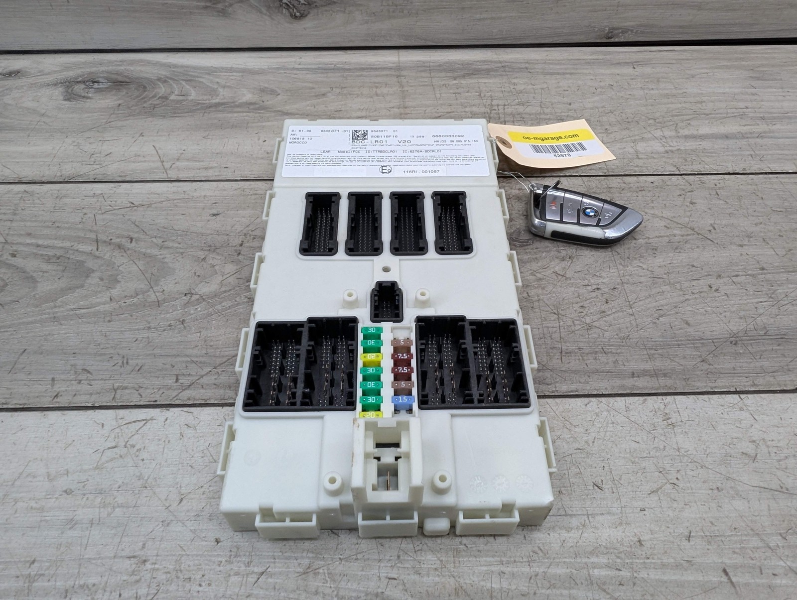 14-19 OEM BMW F15 F16 F85 F86 X5 X6 Body Control Junction Box Module FEM + Key*