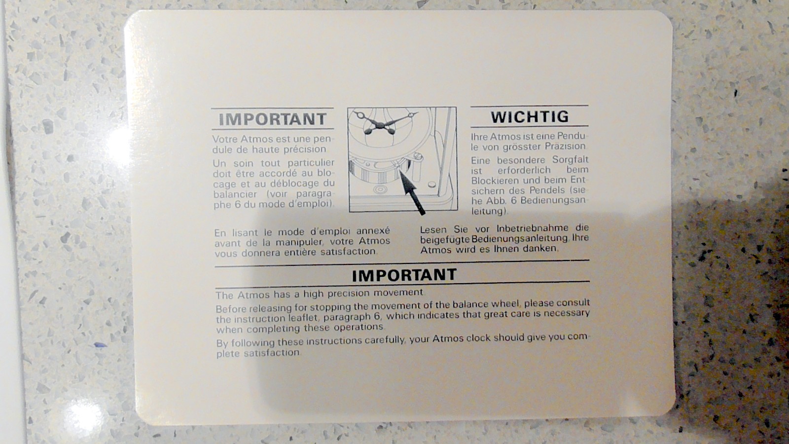 Jaeger LeCoultre 13-Jewel Movement 540 Swiss Mantel Clock Serial Number #649219