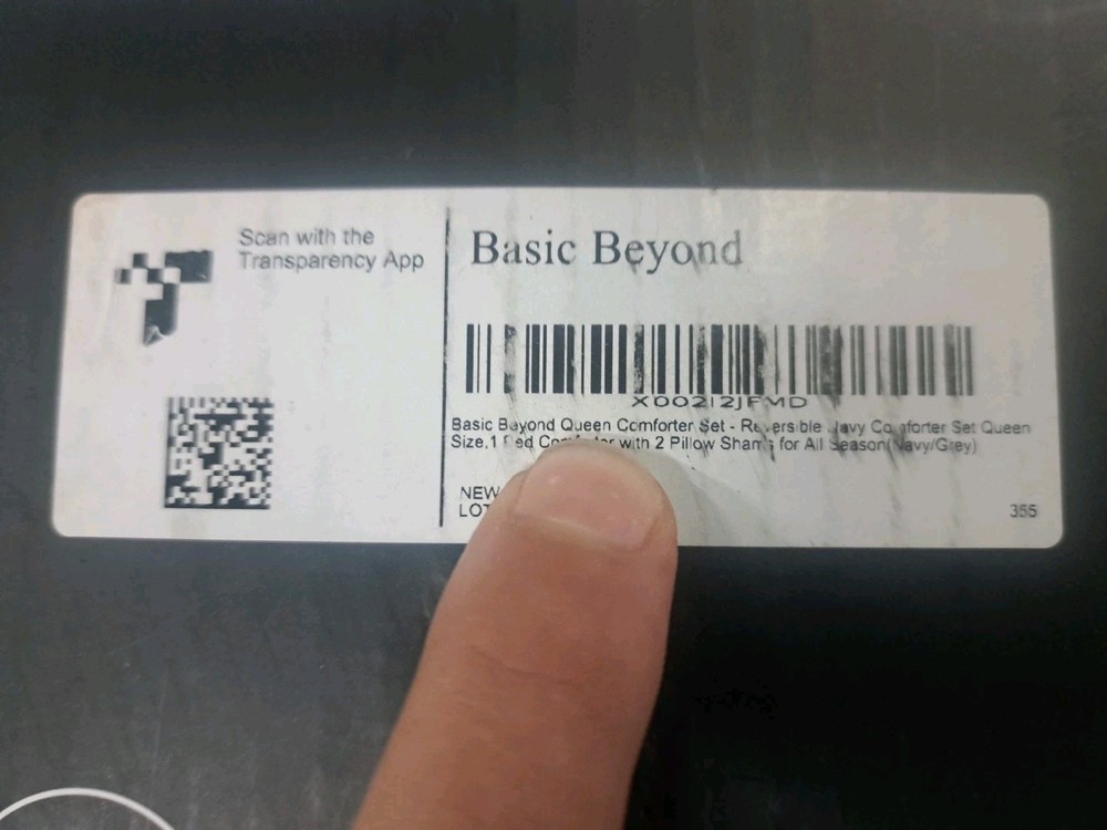 Basic Beyond Queen Comforter Set - Navy Blue Comforter Set Queen Size Reversi...