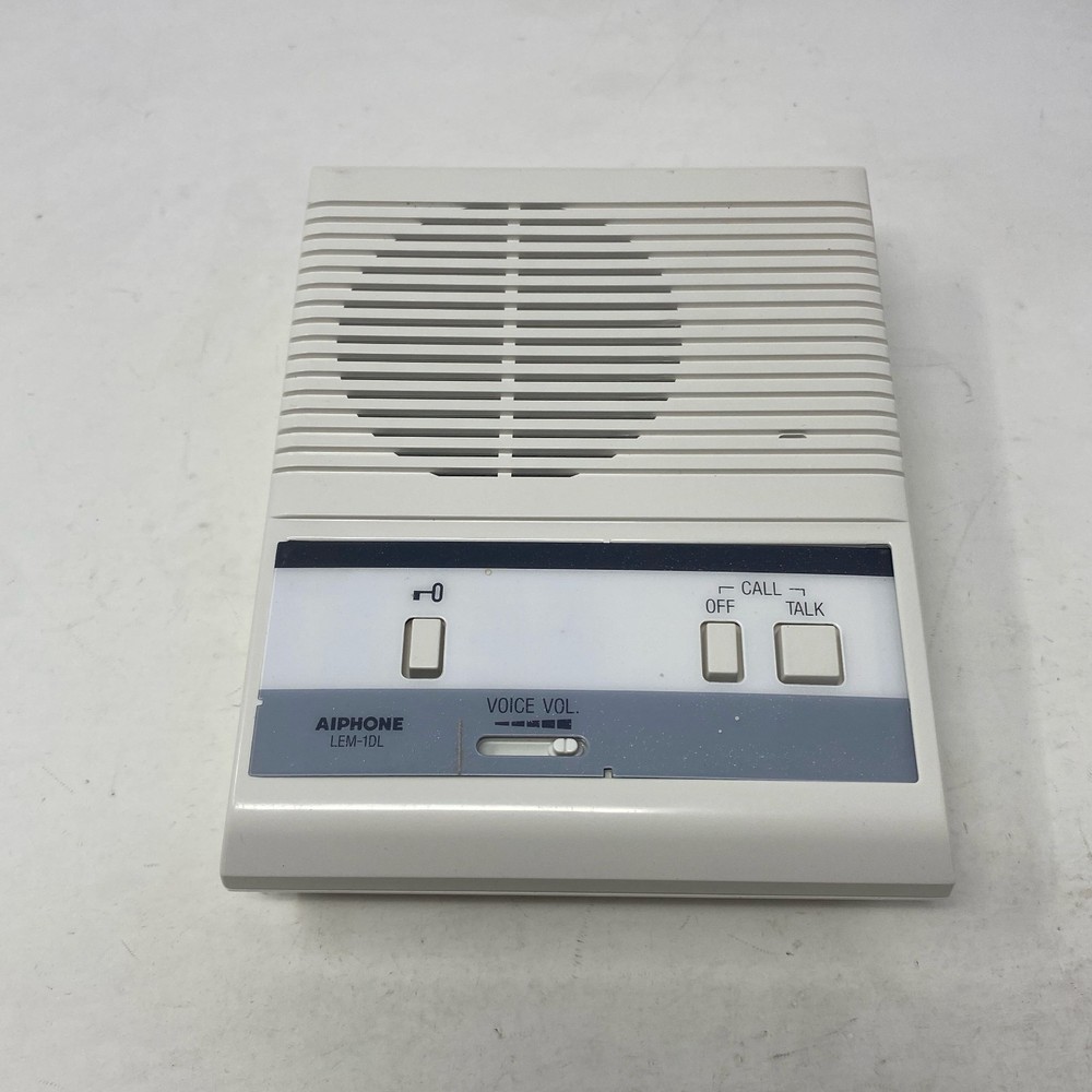 Aiphone LEM-1DL White Single-Call Master Intercom w/ Door Release