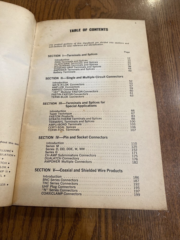 API AMP TERMINAL CONNECTOR HANDBOOK TERMINATING PROGRAMMING ELECTRONIC CIRCUITRY
