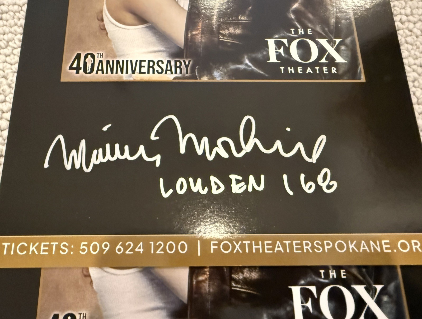 VISION QUEST - 40th Anniversary Mini Poster Signed By Matthew Modine! READ BELOW