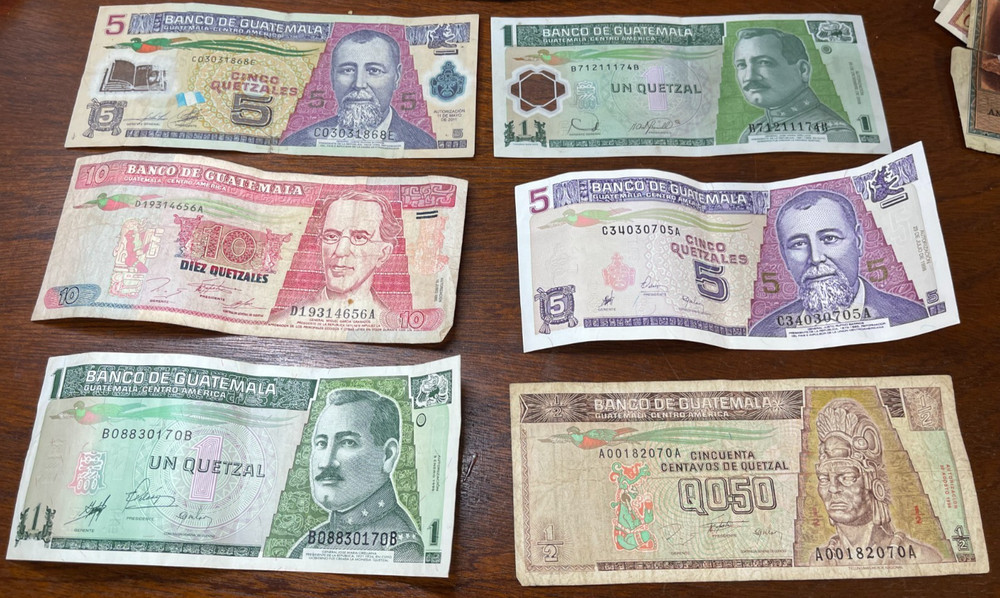 Guatemala 6 Banknotes Lot