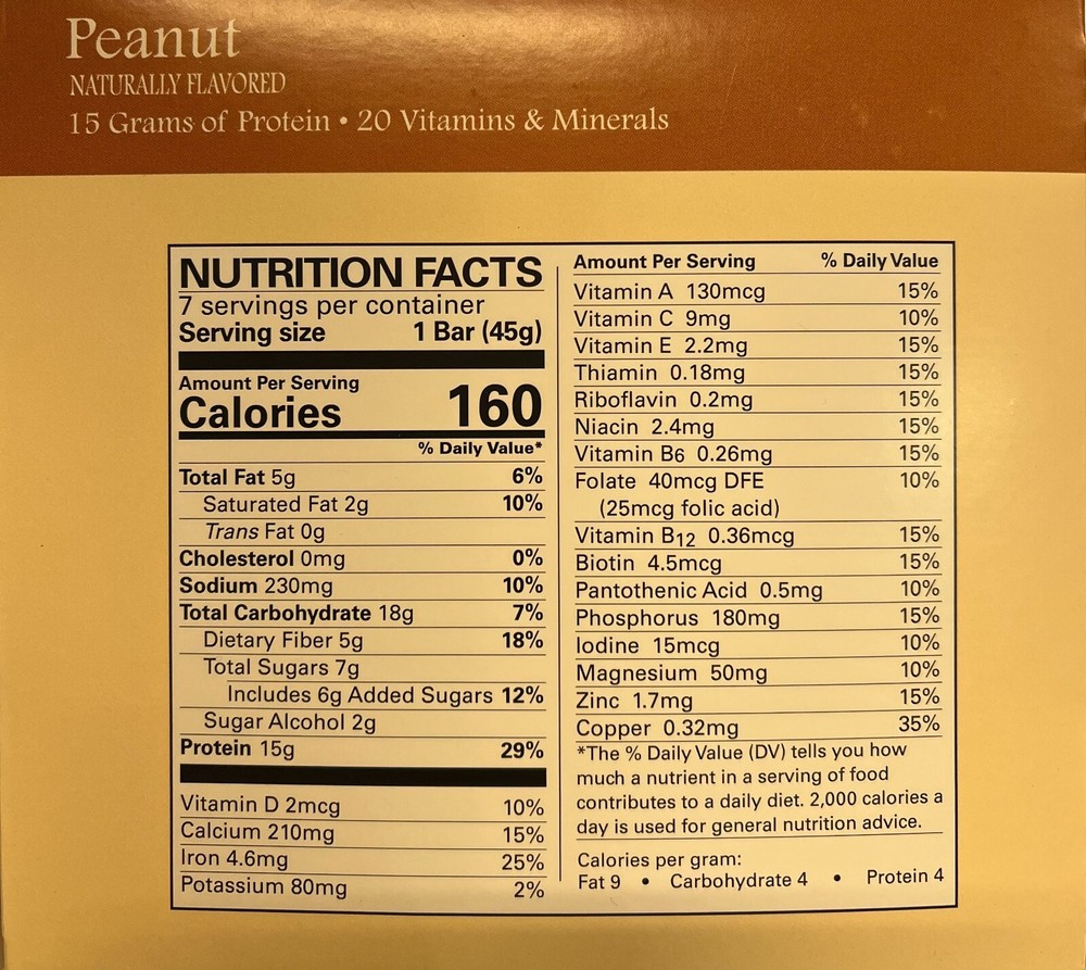 Proti Care Protein Bar - 7 pack - Peanut