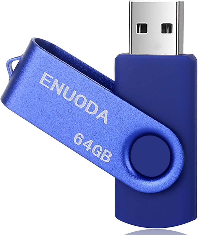 Versatile 64GB Swivel USB Drive - Ultimate Storage Solution for Everyday Needs