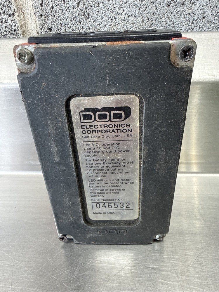DOD FX80B Compressor Sustainer Guitar Effects Pedal UNTESTED