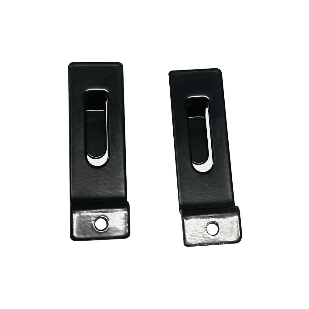 Utility Hooks - Single Slatwall Notch Hook - Black - PACK 25