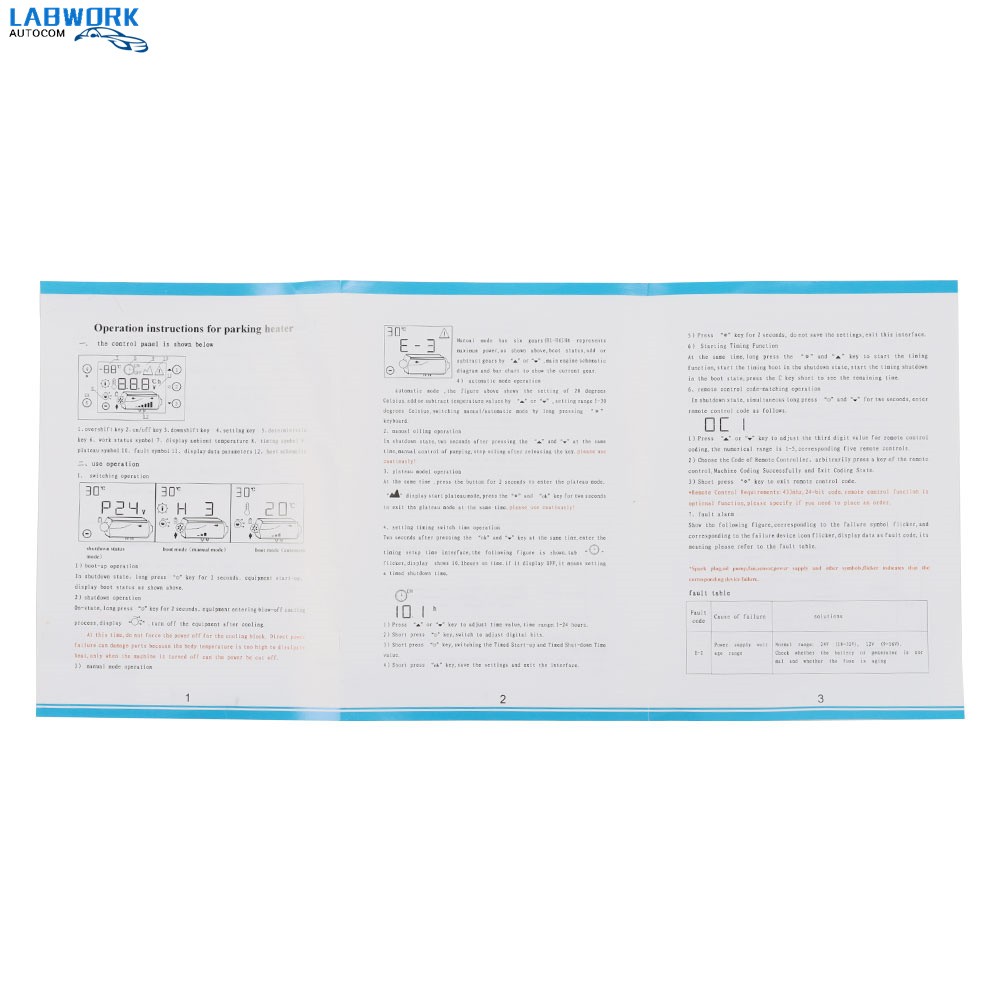 10L Tank 12V Diesel For Trucks Trailer Air Diesel Heater Remote W/LCD Thermostat