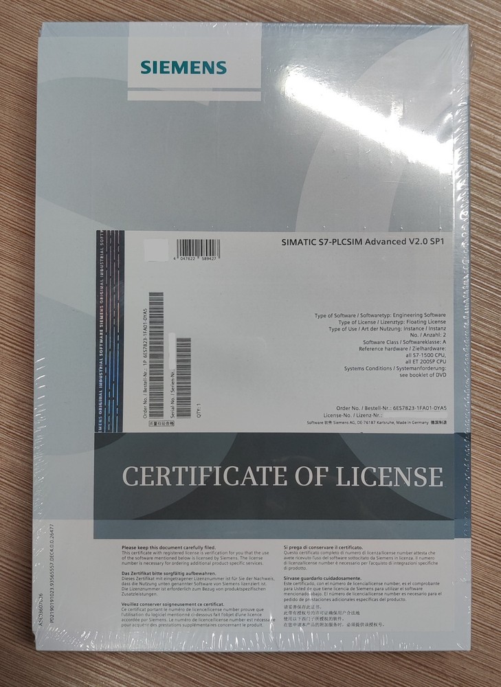 SIMATIC S7-PLCSIM Advanced V2.0 SP1