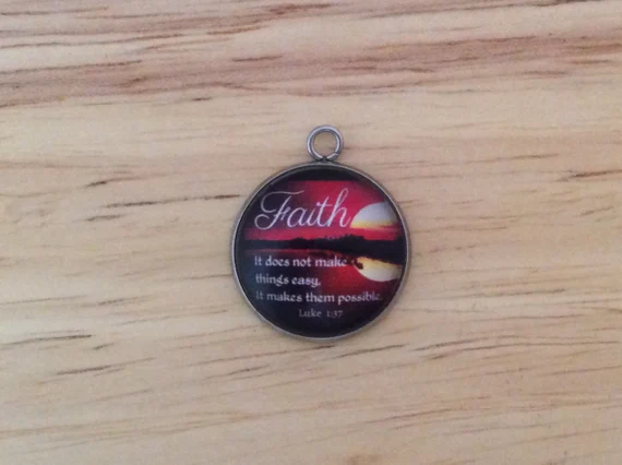 Bible Verse Charm Pendants for Making Jewelry