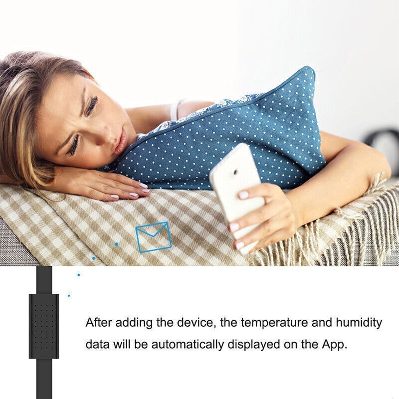For RM4 Pro/RM4 Mini Broadlink HTS2 USB Temperature Humidity Sensor Detector