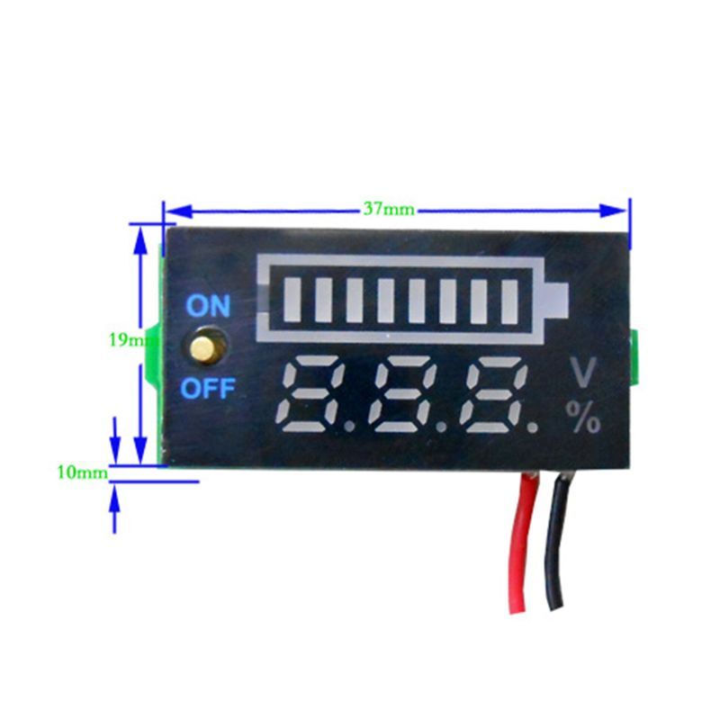 Universal USB Digtal Voltmeter 12V Acid Battery Display Meter