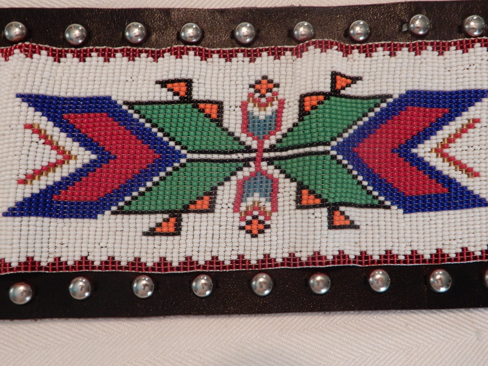 Native American Fully Beaded Ceremony Regalia Belt ~ Handmade by Charles Pratt