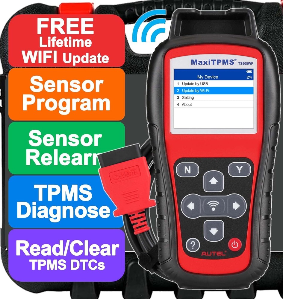 Autel MaxiTPMS TS508WF TPMS Relearn TPMS Sensors Activate Reset Programming Tool
