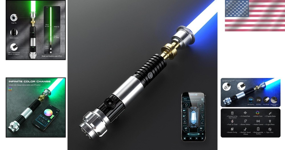 Xenopixel V3 Dueling Lightsaber - Motion Control & Customizable Effects