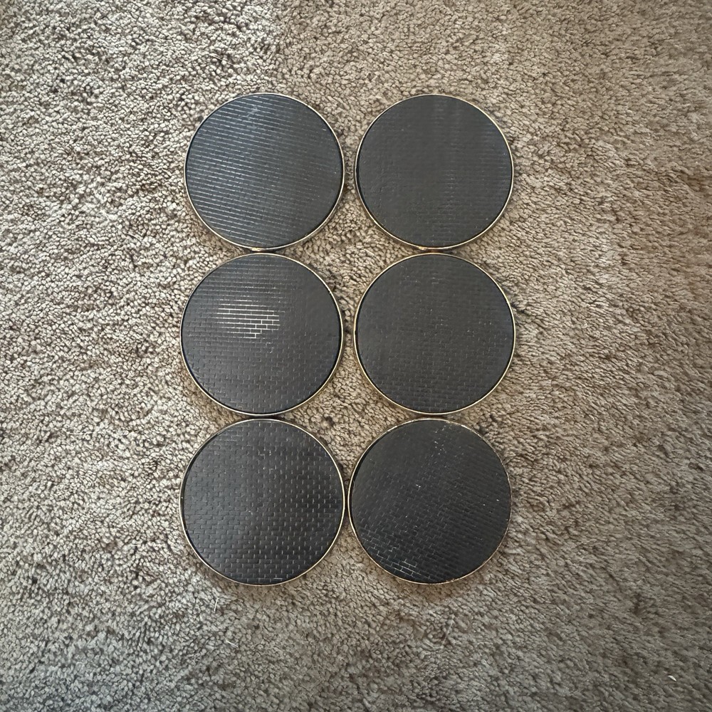 Silver Christmas tree coasters