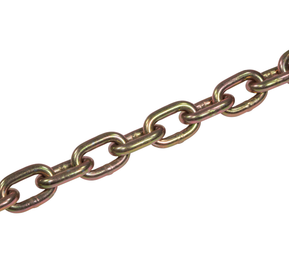 2Pk 36" G70 Trailer Safety Chain w/ 3/8" Clevis Hook & Chain Retainer 6250 # WLL
