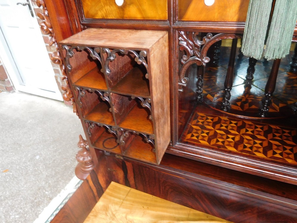 EXTRAORDINARY VICTORIAN ABATTANT SECRETARY