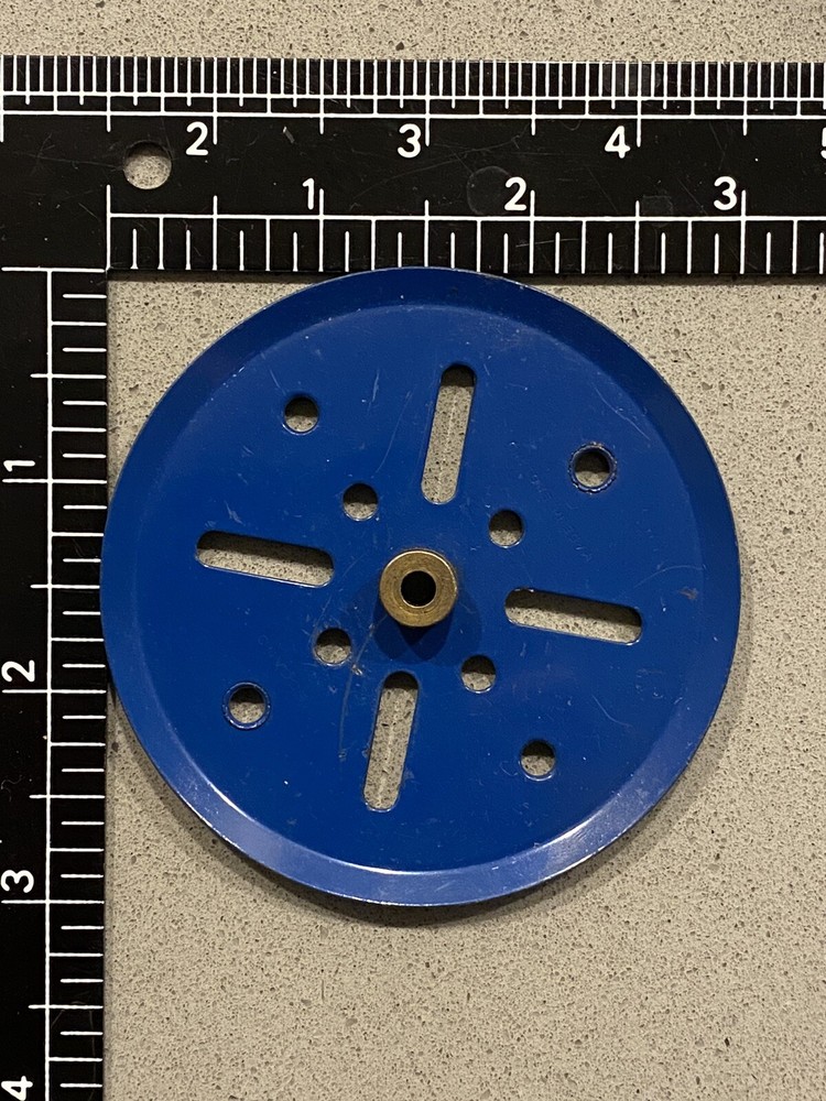 Meccano 3” Pulley Blue