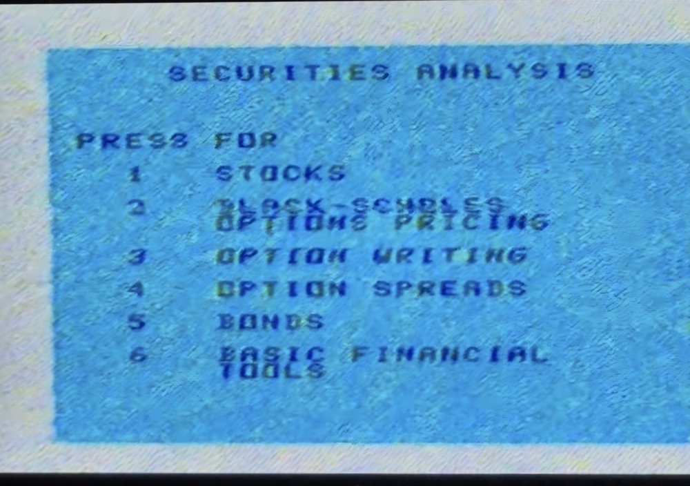 Texas Instruments TI 99/4A Securities Analysis Complete in Box - Tested working