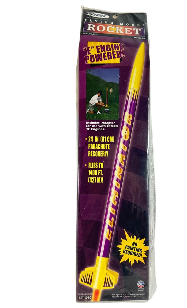 Estes E-Powered 24" Eliminator Flying Model Rocket Kit #1950 - Sealed