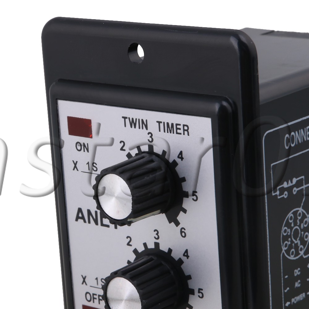 DC 12V Delay Timer ATDV-Y Repeat Cycle Time Relay Adjustable 0-6s 5A Contact