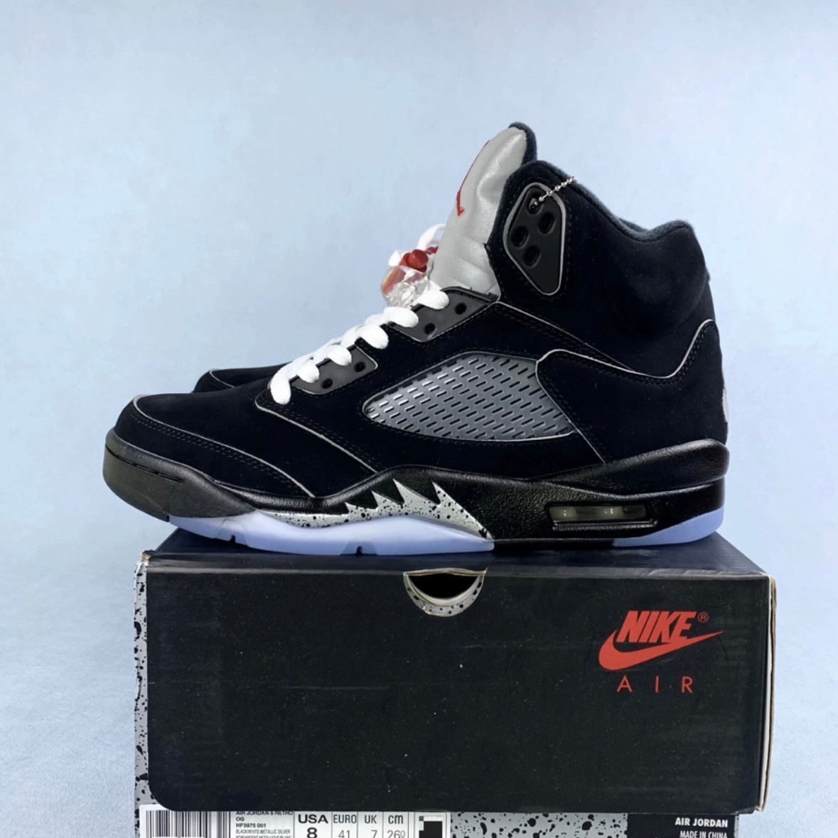 Air Jordan 5 "BLACK METALLIC REIMAGINED" Men's Basketball Shoes