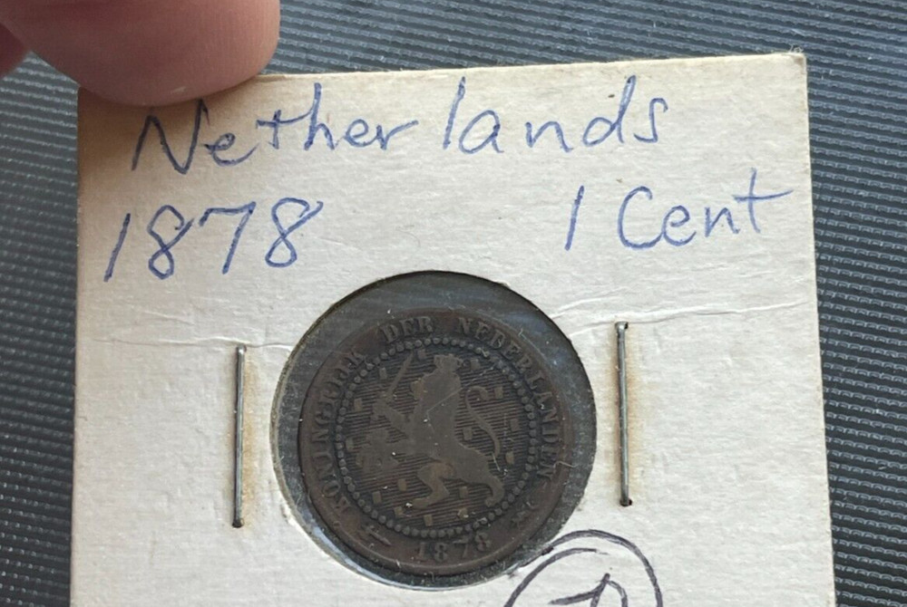 1878 Netherlands 1 One Cent