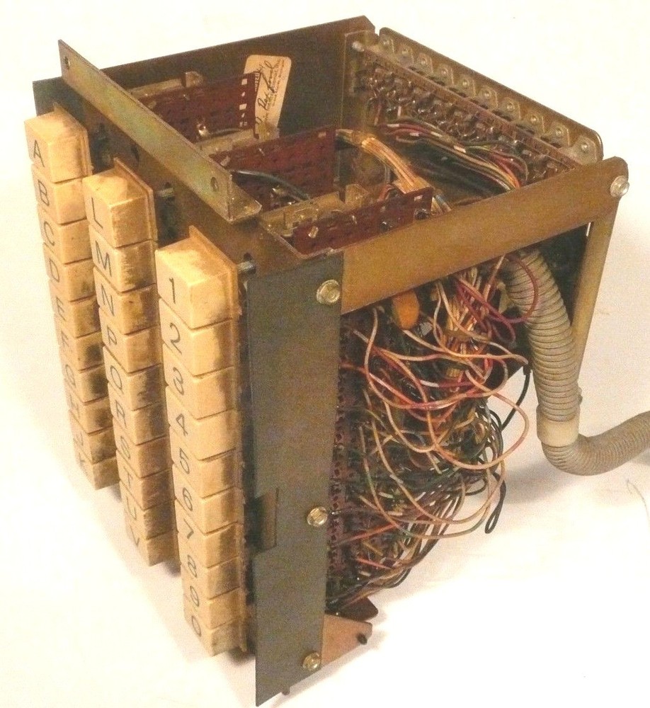 ROWE JUKEBOX R-74: untested BUTTON UNIT w/ ELECTRONICS, CABLE, & JACK
