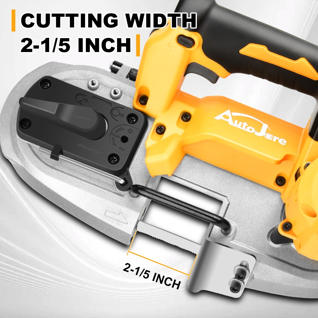 20V Portable Band Saw for Dewalt 2-1/5'' 400W Cordless Compact Bandsaw Brushless