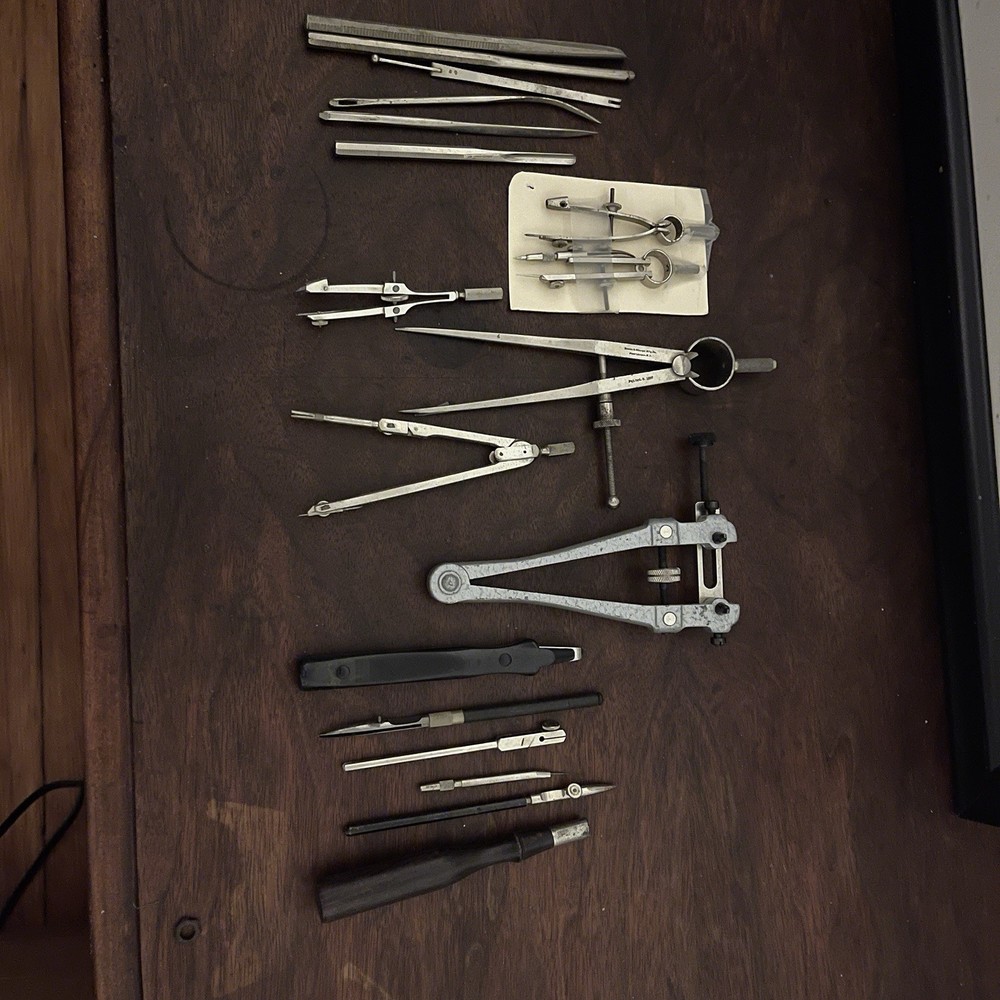 Antique Drafting Tool Set at 1stDibs | antique drafting tools, vintage drafting