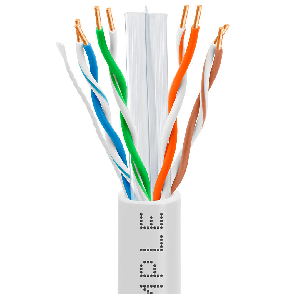 1000ft Cat 6 Ethernet Cable CCA Network Cable 550MHz CMR Cat6 Cord