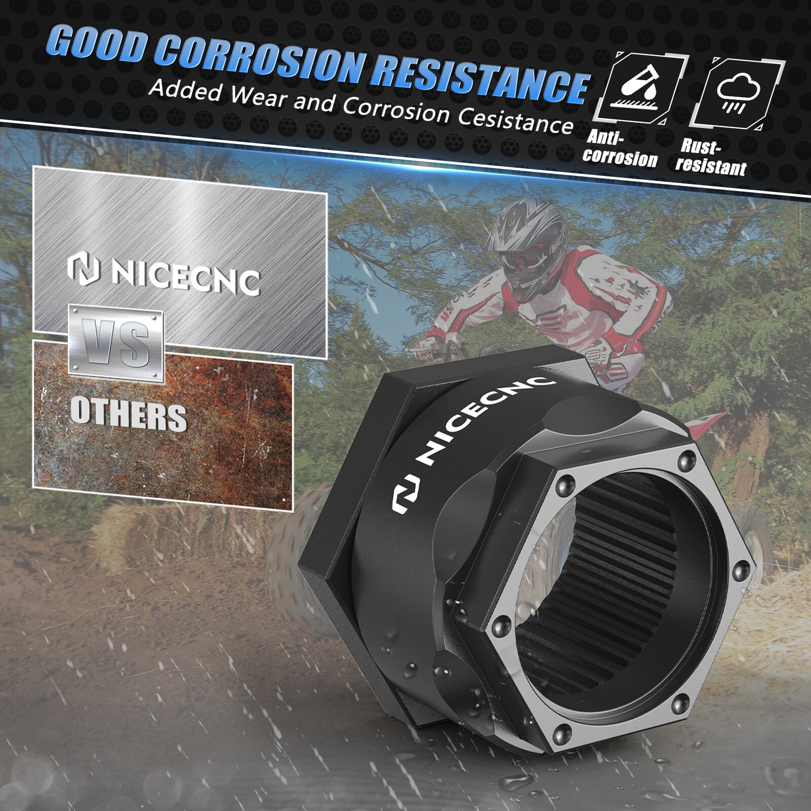 For Honda Sportrax TRX400EX TRX300EX Rear Axle Lock Nut Assembly 1999 2000-2008