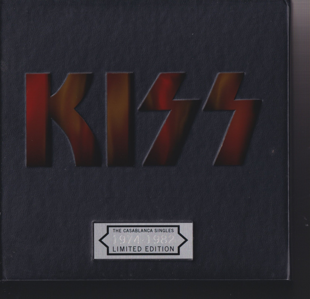 kiss complet PRINT sample ONLY PICTURE SLEEVES NO RECORDS casablanca singles box