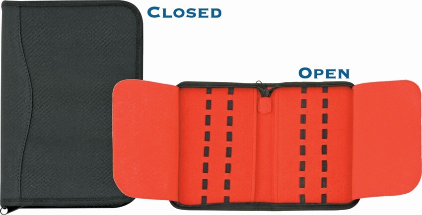 Carry All Knife Pack 16 Pocket Knives Dimensions 7" x 10.5" Nylon Construction