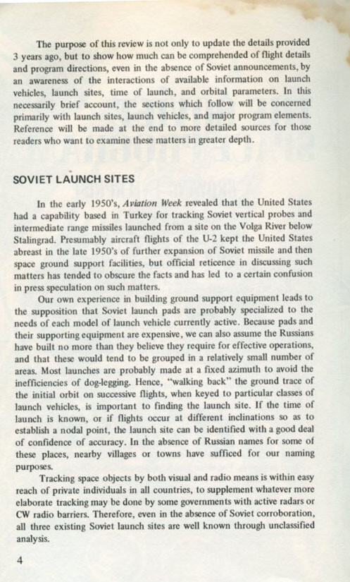 Space Log - Winter 1968, The Soviet Space Program, Published by TRW