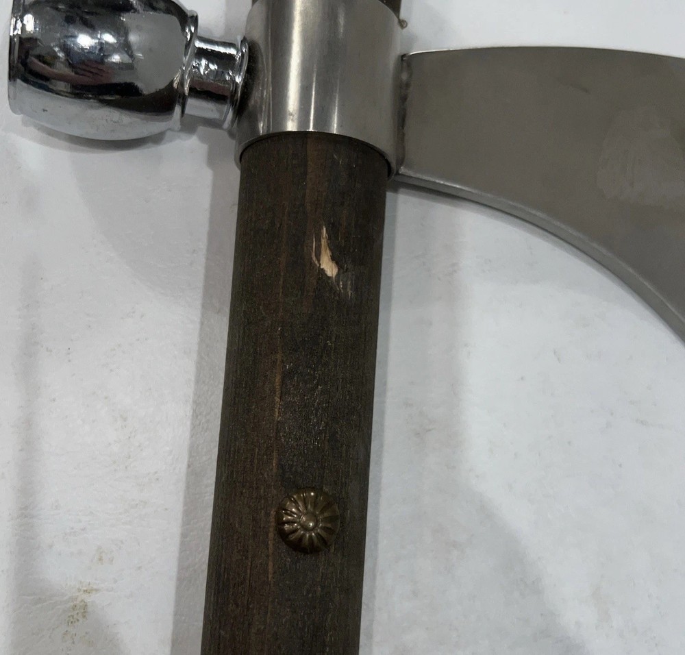 19" Chief Native American Tomahawk Hatchet Replica Axe Functional Peace Pipe