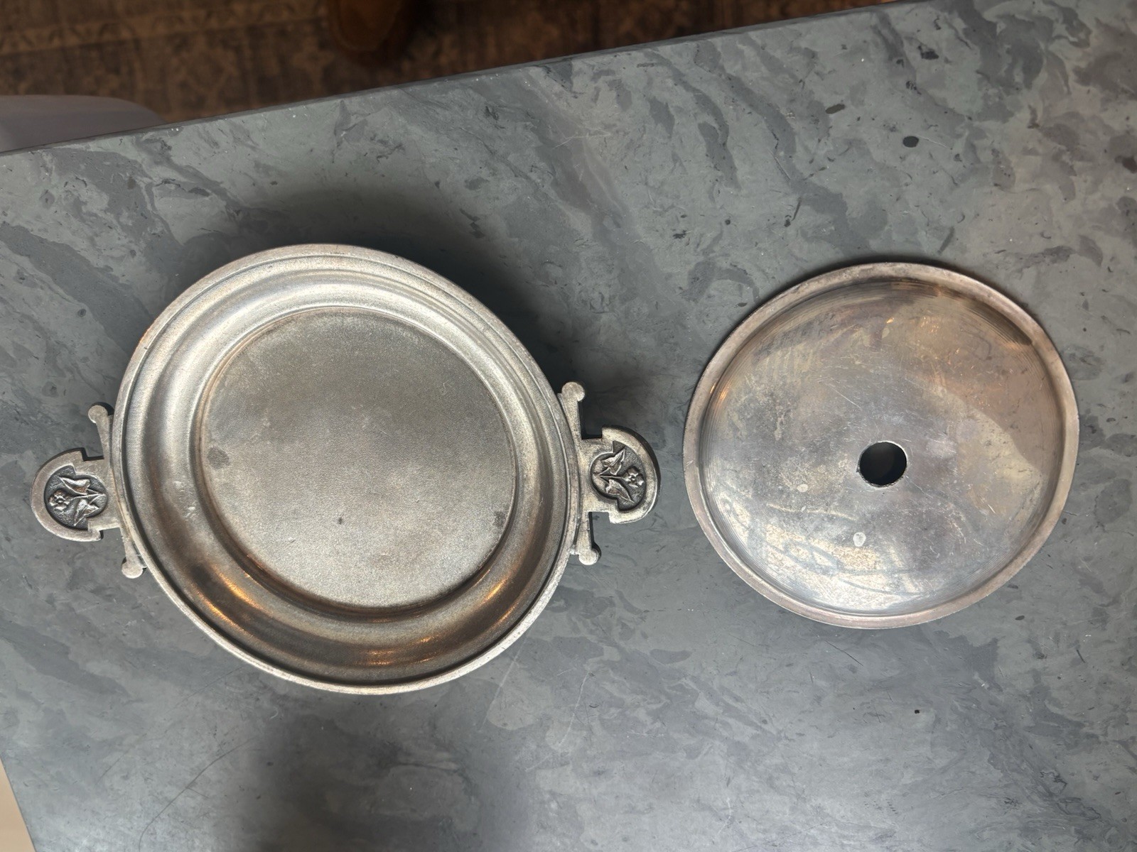 WM. Rogers Silver Plate Butter Serving Set (3pc) plus bonus dish/tray