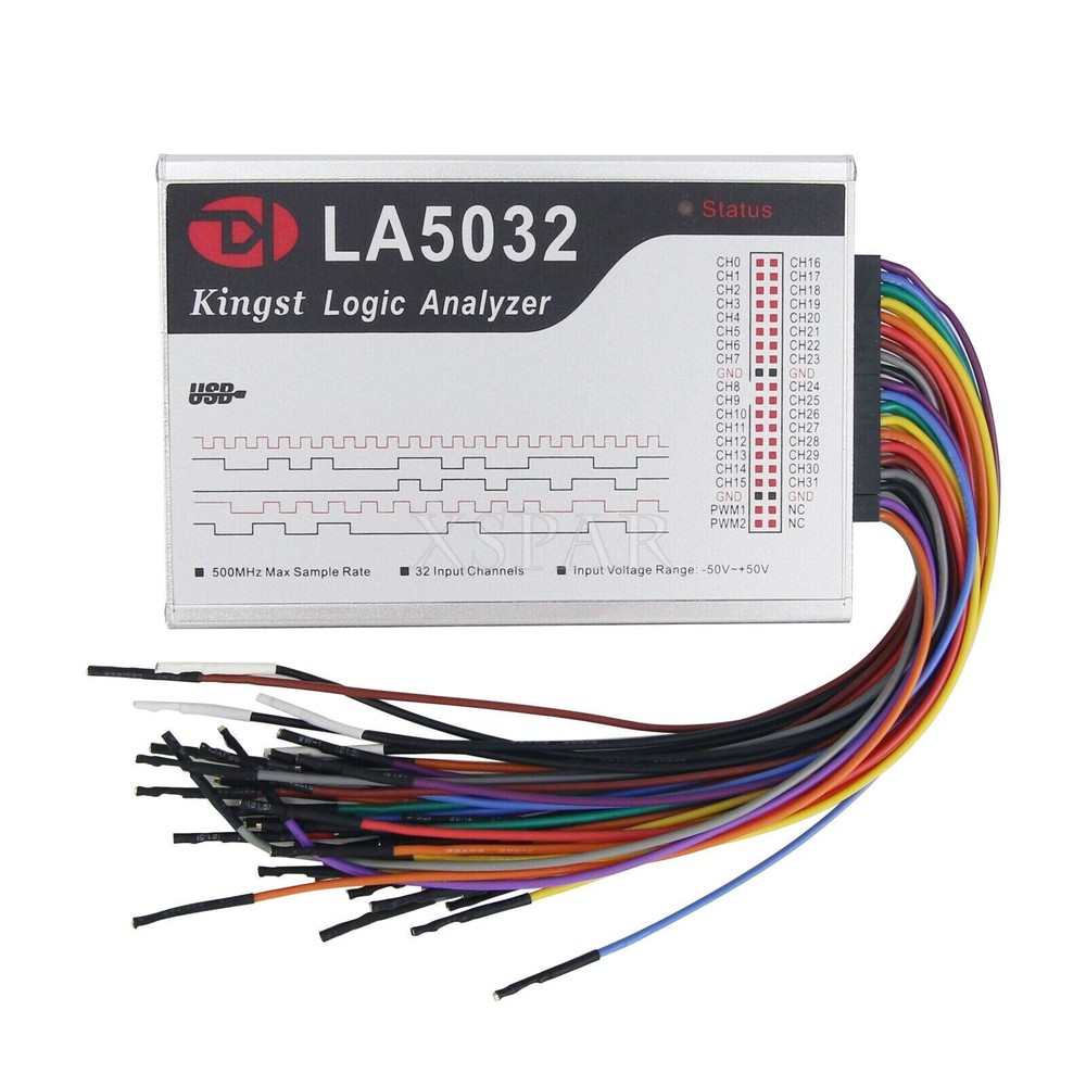 Kingst LA5032 USB Logic Analyzer 500M Max Sample Rate 32 Channels ARM FPGA Debug