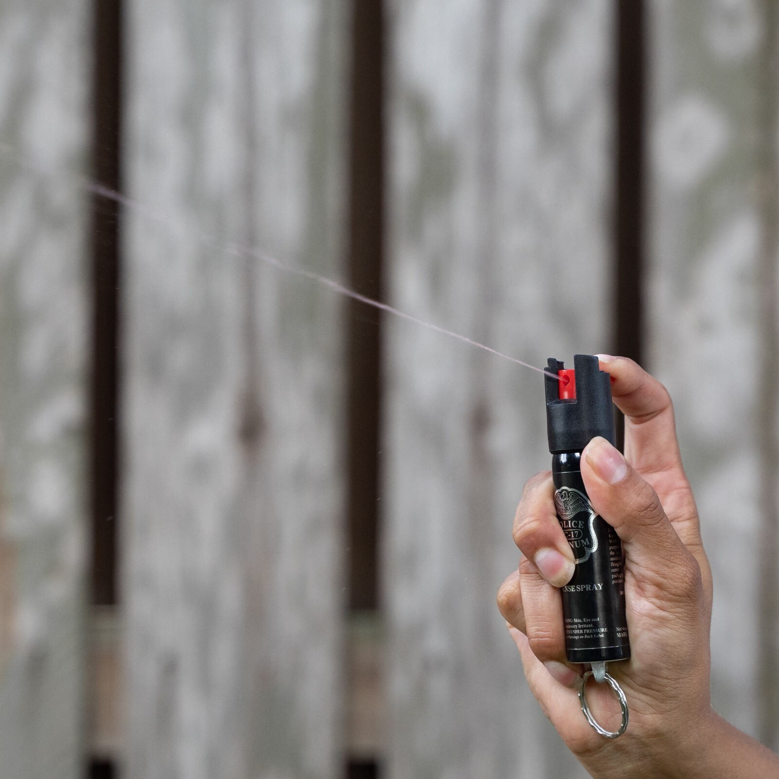 Police Magnum pepper spray .75oz keyring personal safety self defense protection