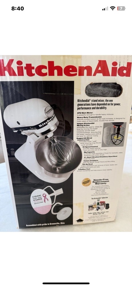 Kitchen aid Standing Mixer