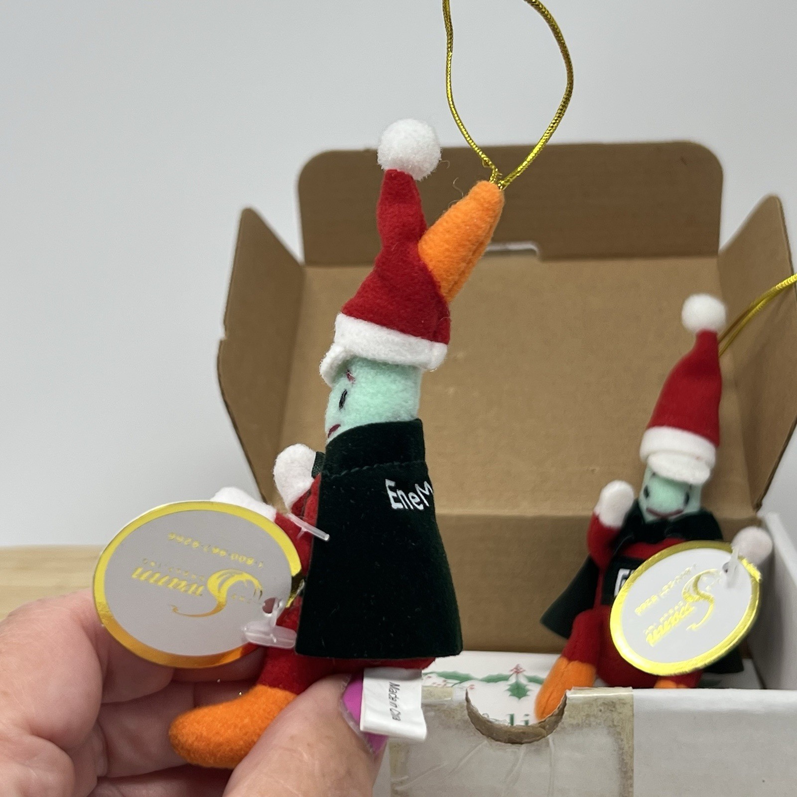 Pharmaceutical Drug Rep Fleet Enema Plush 2003 5” EneMAN Christmas Collectible