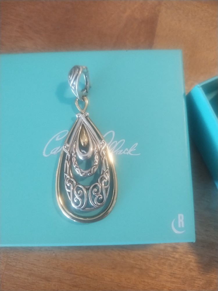 Carolyn Pollack Teardrop Enhancer Pendant