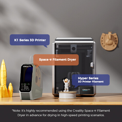 Creality Space π Dryer Quick dry adjustable temp Dec 11 launch stylish design