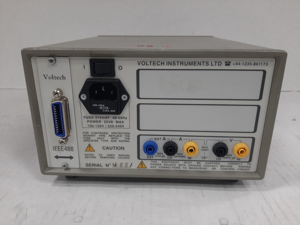 Voltech PM100 Single Phase Power Analyzer