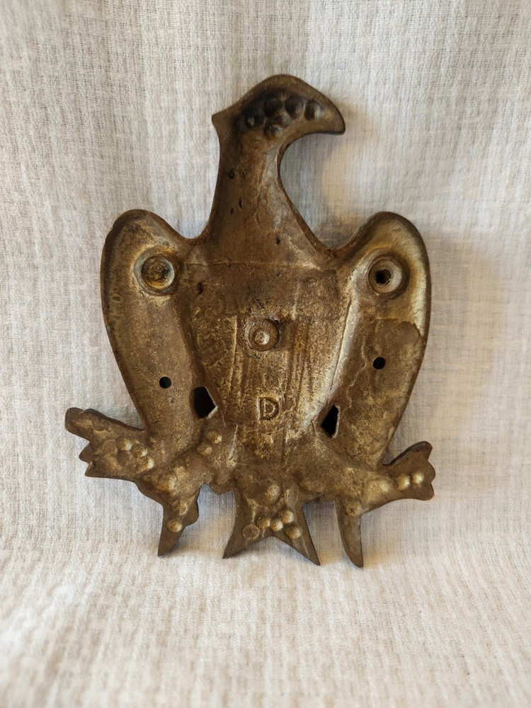 Vintage Eagle Door Knocker Heavy Solid Brass American Eagle 6.5"