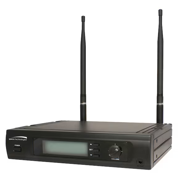 Speco Technologies Microphone Receiver,Wireless,LCD MUHF101 Speco Technologies