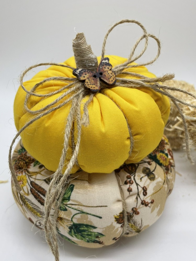 Pumpkin Cake / Stuffed Fabric Pumpkin / Fall Decor